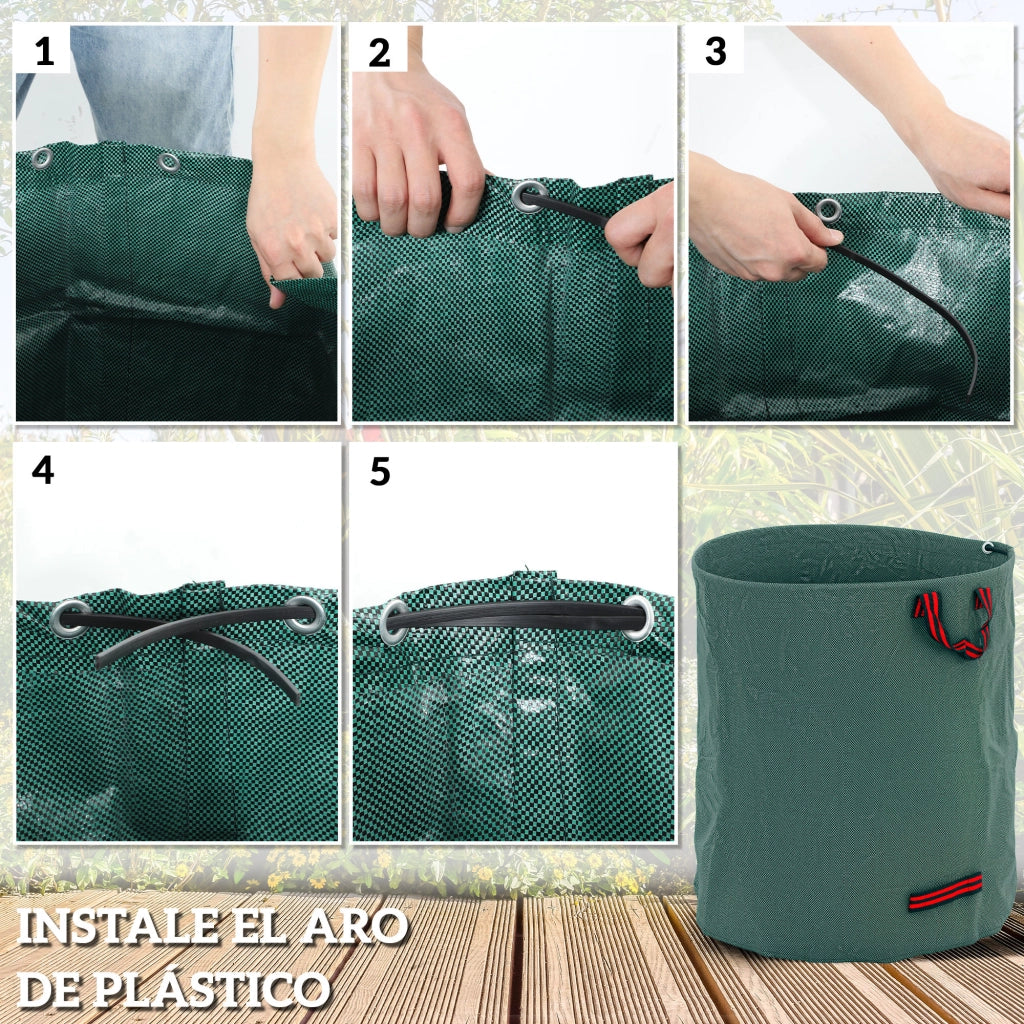 Set 3 Pezzi Cestini Giardino ¨C Minimal ¨C 272L Grigio