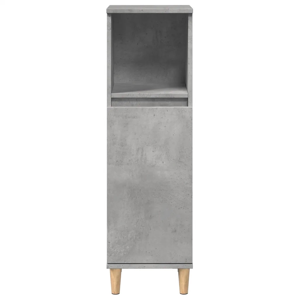 Set Mobili da Bagno 3 pz Grigio Cemento in Legno Multistrato 3324949