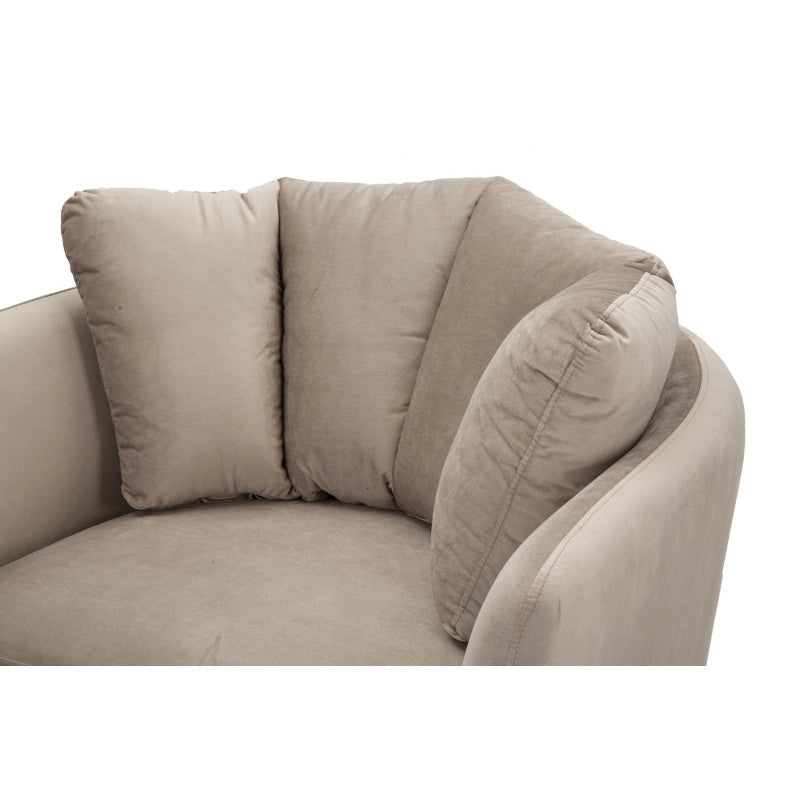 Poltrona Kiev Grigia cm 88x77x74