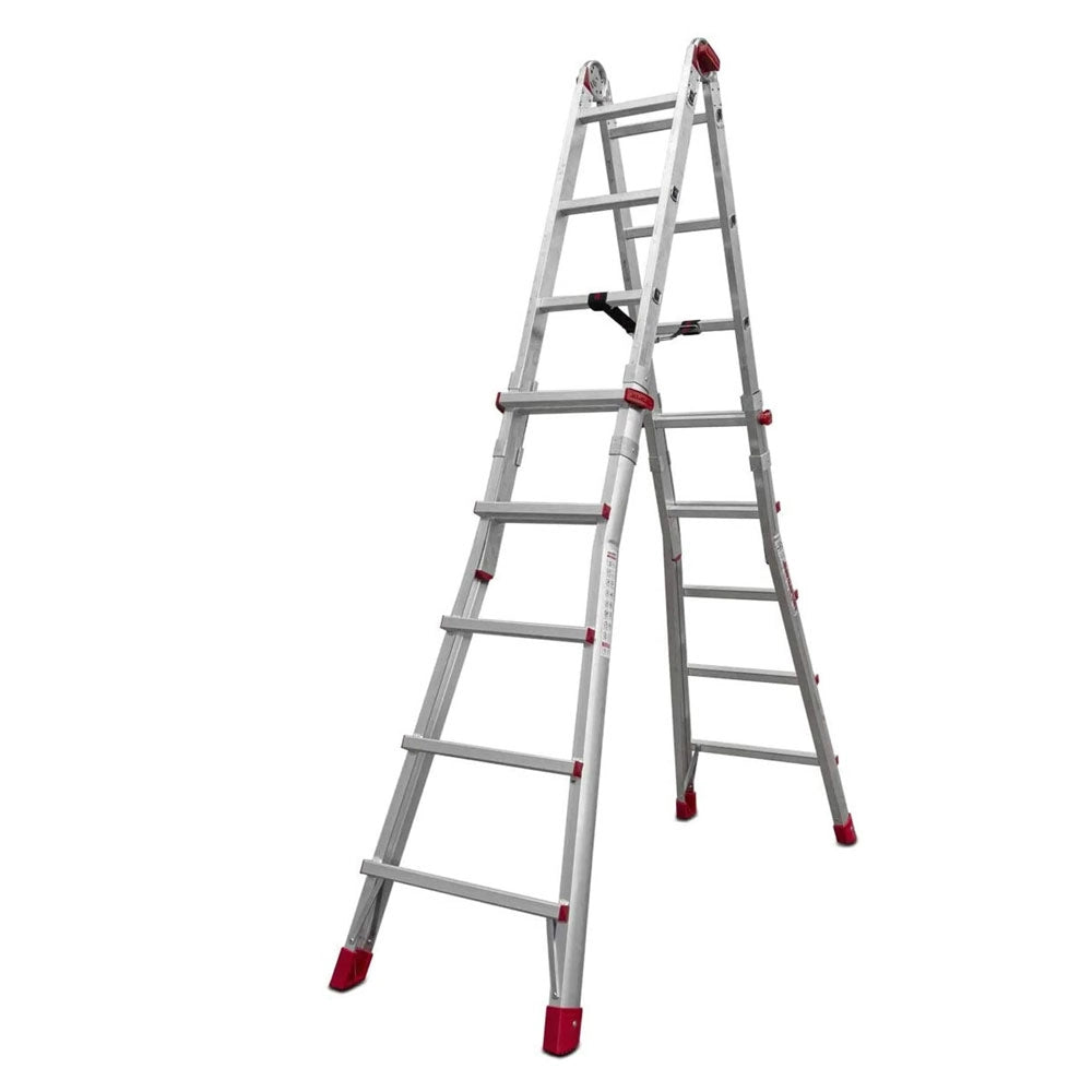 Scala Telescopica in Alluminio Super Teles Professionale Formato: 12+12 gradini