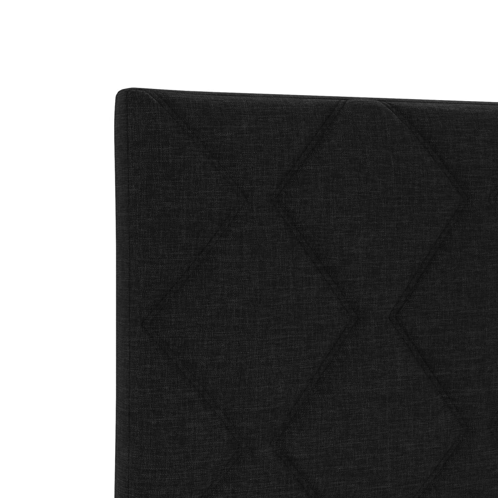 Letto box spring con materasso Nero 120 x 190 cm Tessuto 3454101