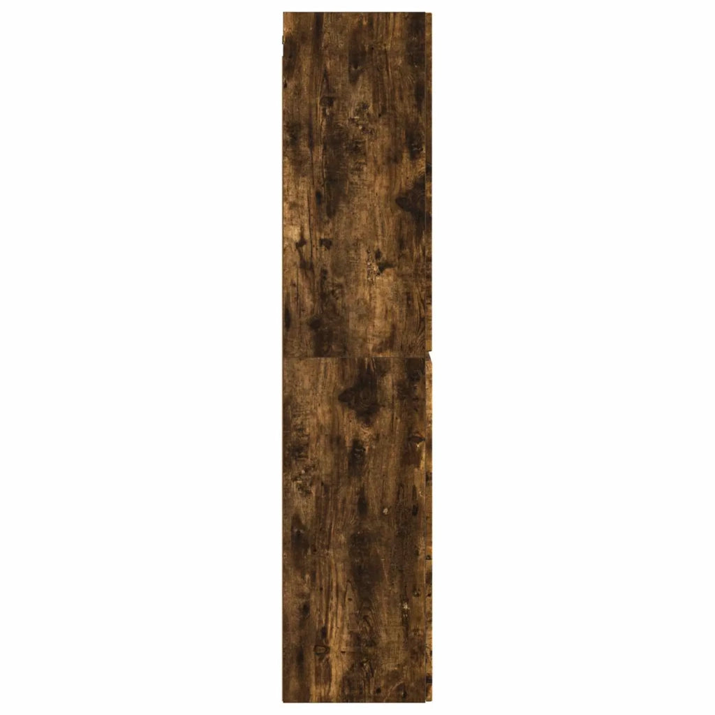 Mobiletto da Bagno | Armadio da bagno a Muro Rovere Fumo 33 x 34,5 x 160 cm