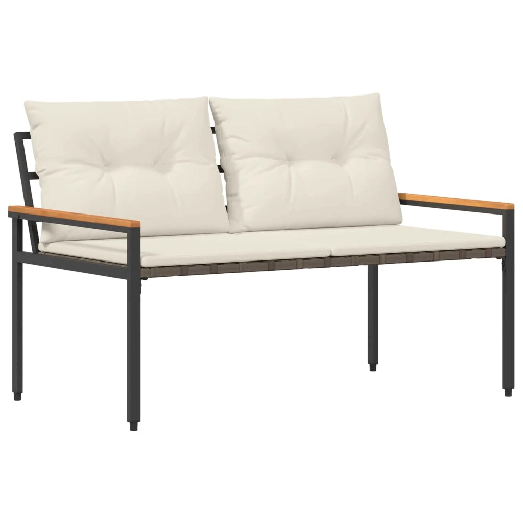 Set Mobili da Esterno 4 pcs Bianco Crema polyrattan 42025357