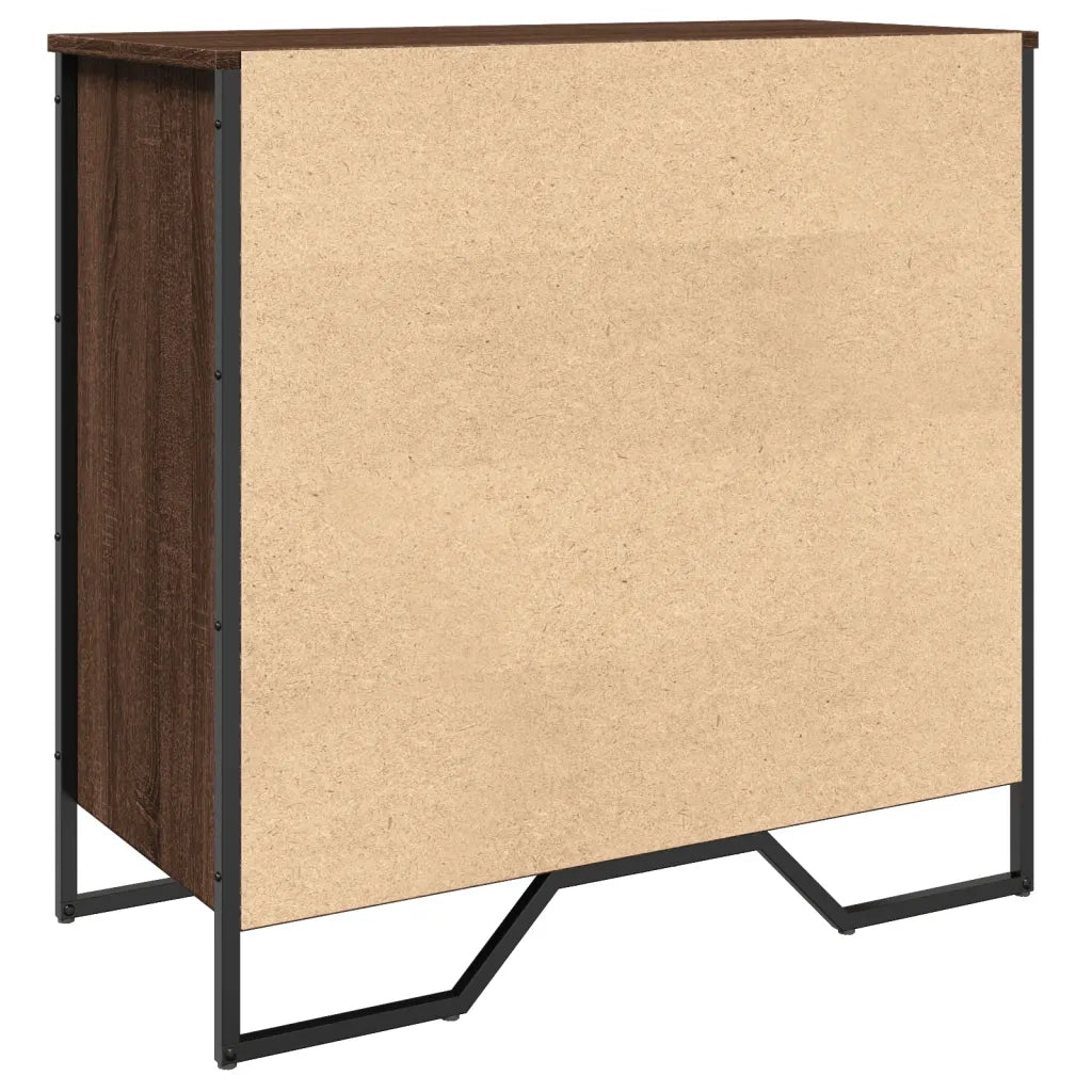 Scarpiera-Scaffale per scarpe Rovere Marrone 80x38x78 cm in Truciolato