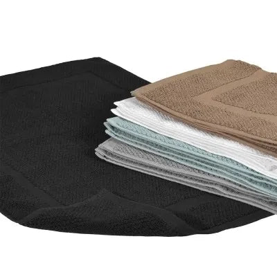 Tappeto scendi doccia 100% cotone colore Nero 45x65 cm