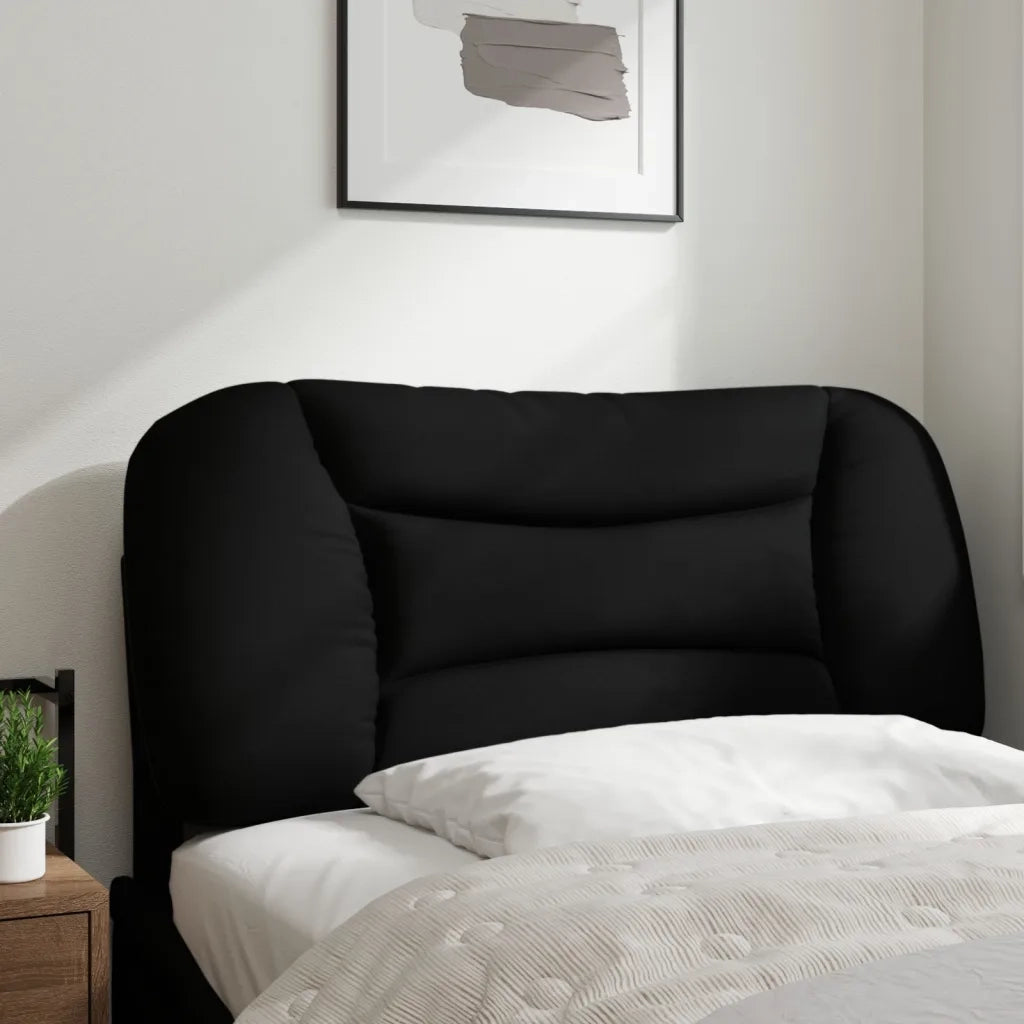 Cuscino Testiera-Cuscino per Testiera Hvar Nero 80 cm in Tessuto