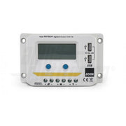 Regolatore di carica PWM 12/24V 10A con display, uscita USB 5V e crepuscolare configurabile