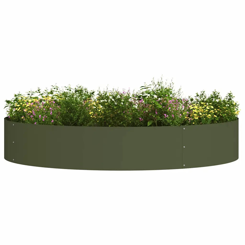 Anello per vaso 5 pcs Verde oliva 120 x 120 x 20 cm 873641