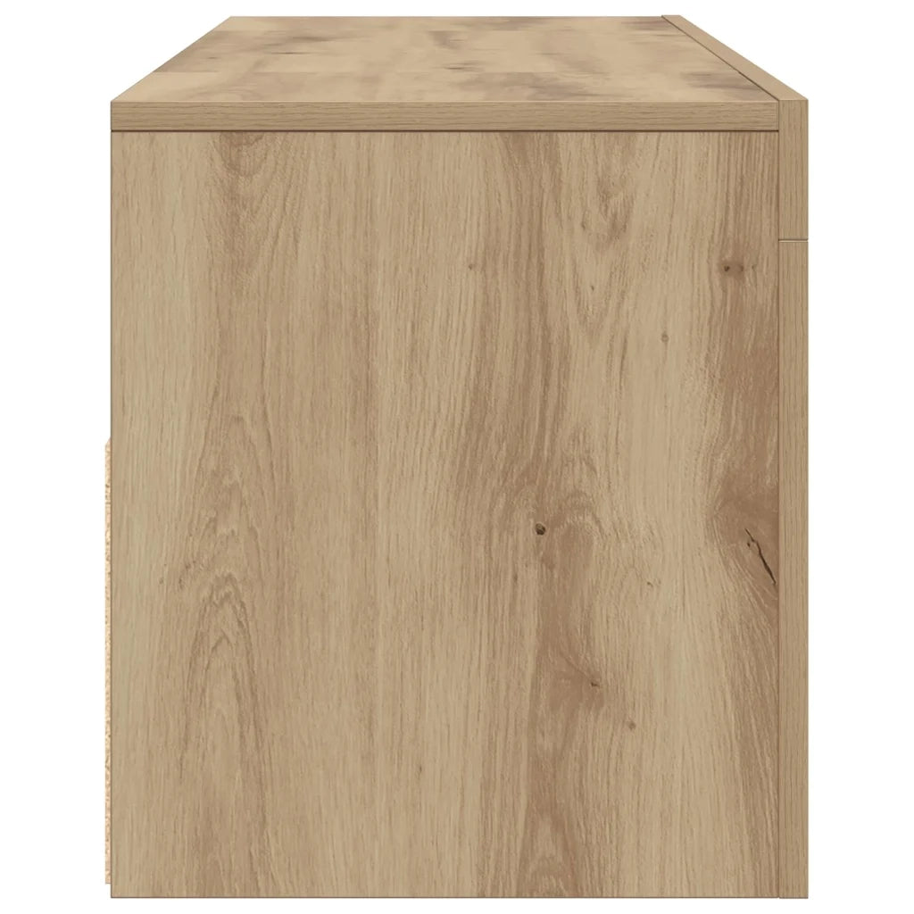 Mobile Porta TV con LED-Mobile per TV-Credenza TV Artigianale 120x35x40 cm Multistrato 331682