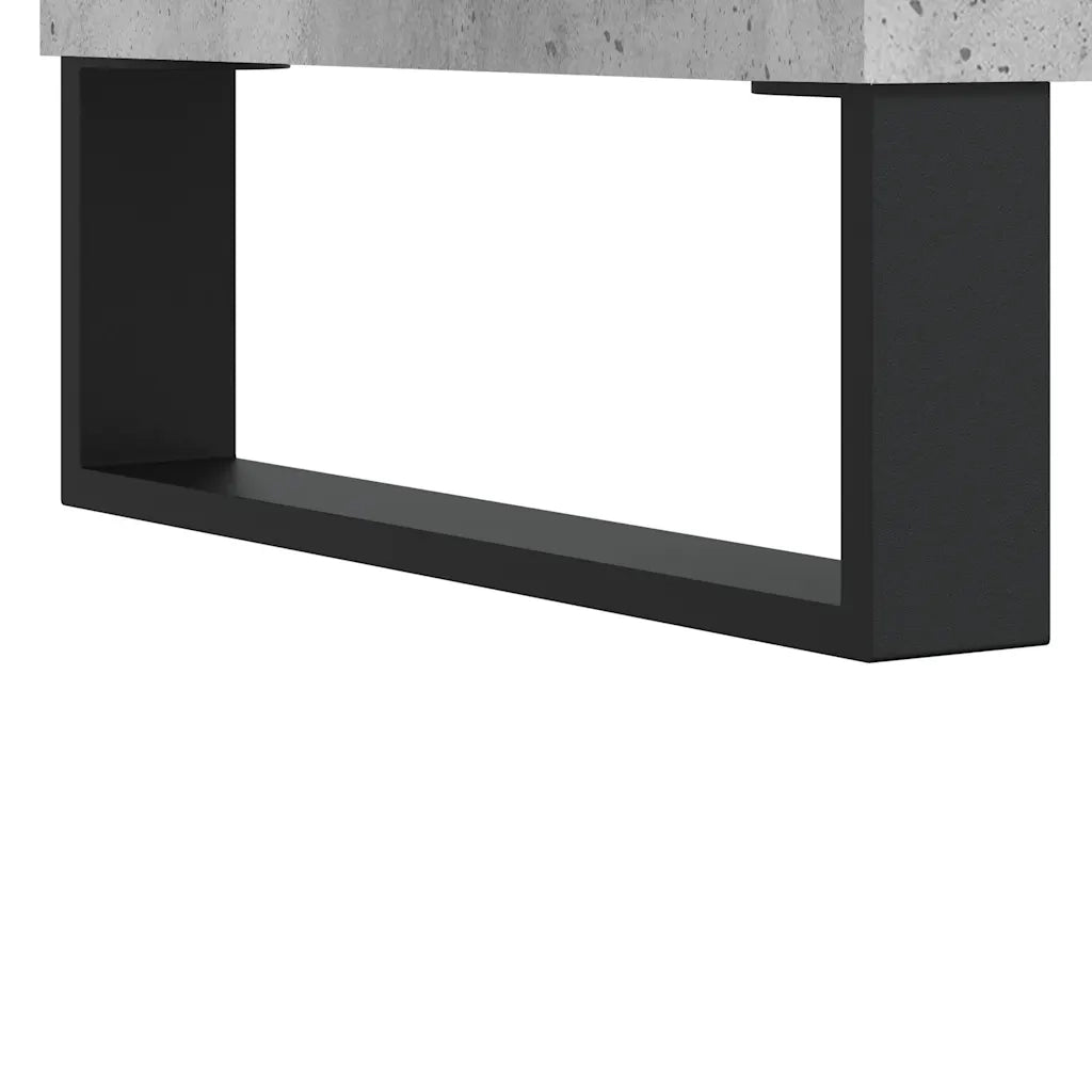 Tavolino Salotto-Tavolino da soggiorno-Tavolo Grigio Cemento 90x44,5x45 cm Legno Multistrato 608832
