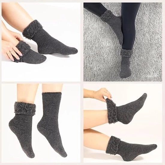 Calze Termici Unisex - Calze Caldi per Uomo e Donna, Nero, Dimensioni 6-9 e 9-12 - Calze per Scarpe e Sci