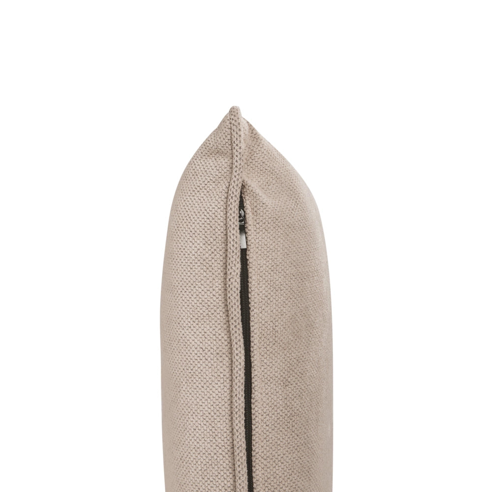 Chaise Lounge Grigio Tortora Poliestere Tessuto Imbottito Braccioli Cuscino Schienale Design Moderno Soggiorno Simmetrico