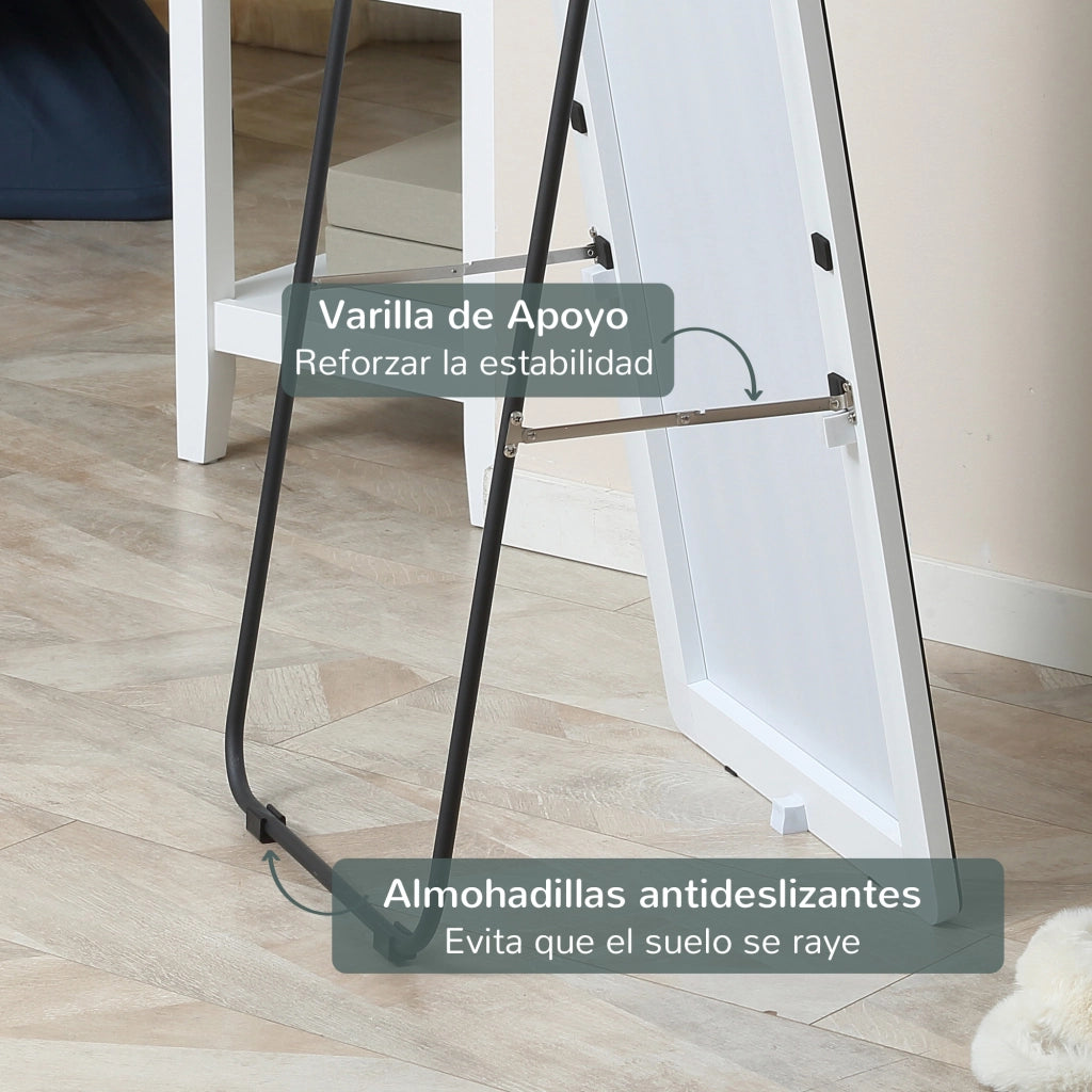 Specchietto da parete ¨C zephmum ¨C Argento 45x37x158,5 cm