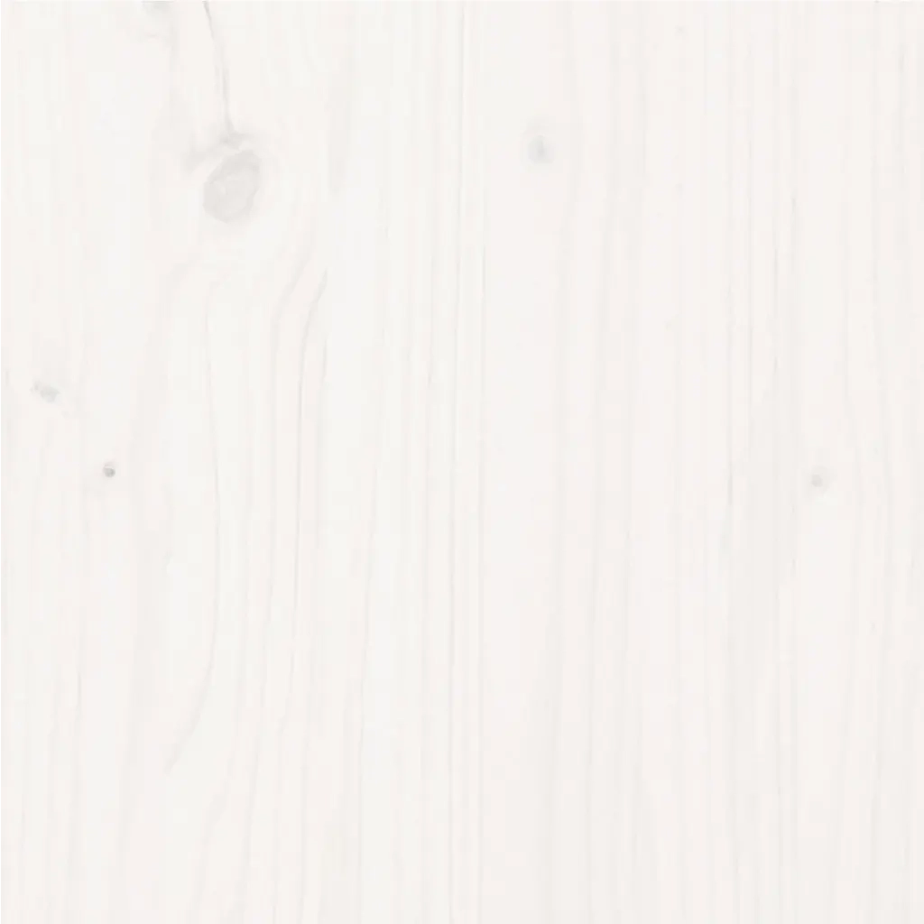 Giroletto Bianco in Legno Massello di Pino 90x200 cm 810481