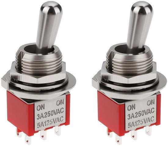Set di 2 Interruttori DPDT per Chitarra