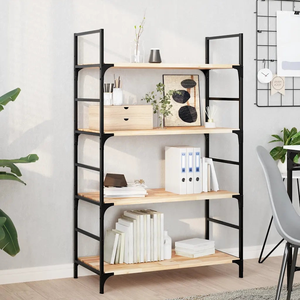 4 pz Mensole da Parete | Scaffali a Parete | Ripiano a parete 80x40x2 cm Legno Acacia Non Trattato