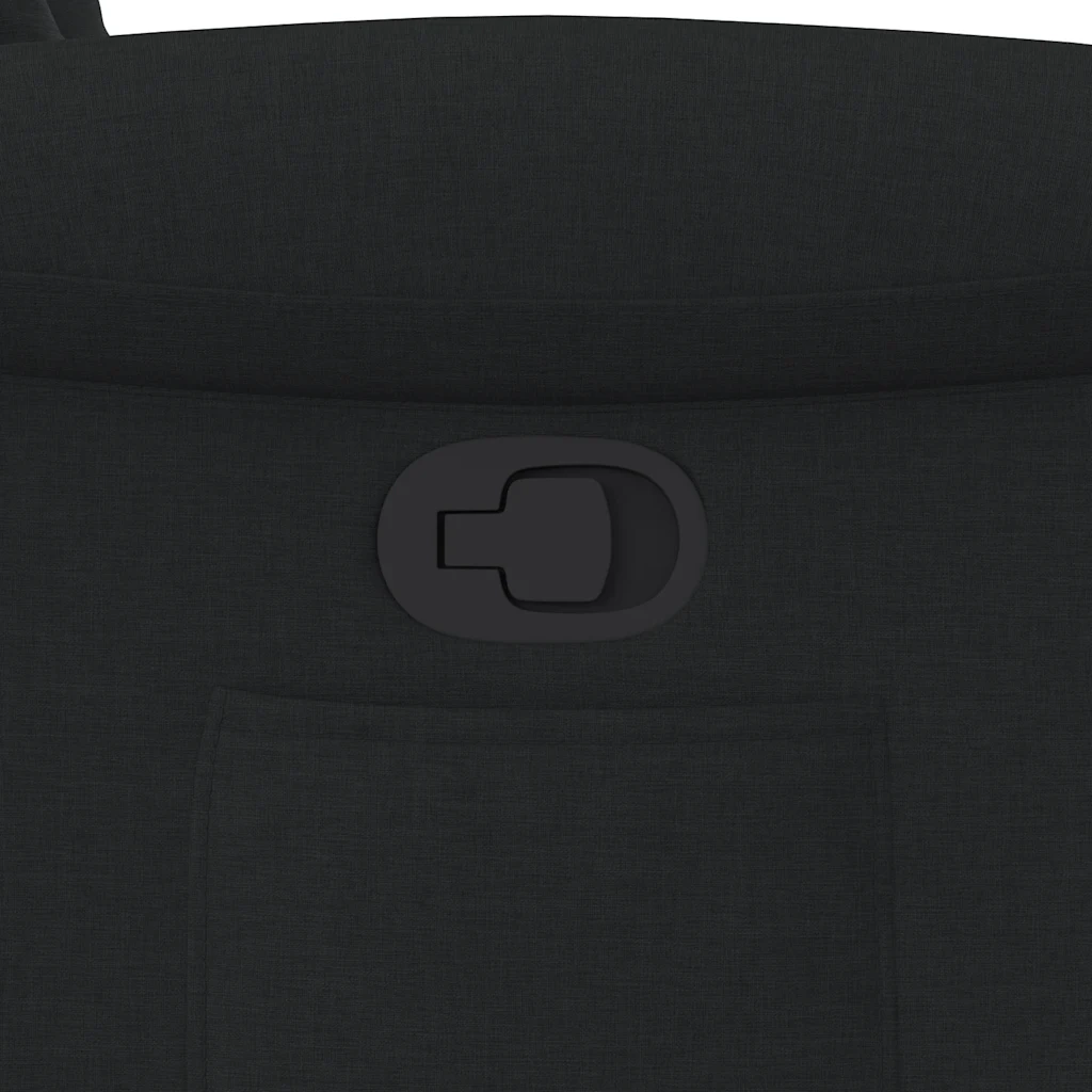 Poltrona Reclinabile in Tessuto Nero 4015618