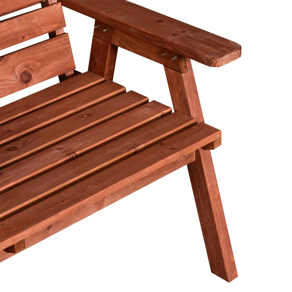 Panchina da Giardino in Legno 2/3 Posti ¨C Minimal ¨C 160x68x92cm