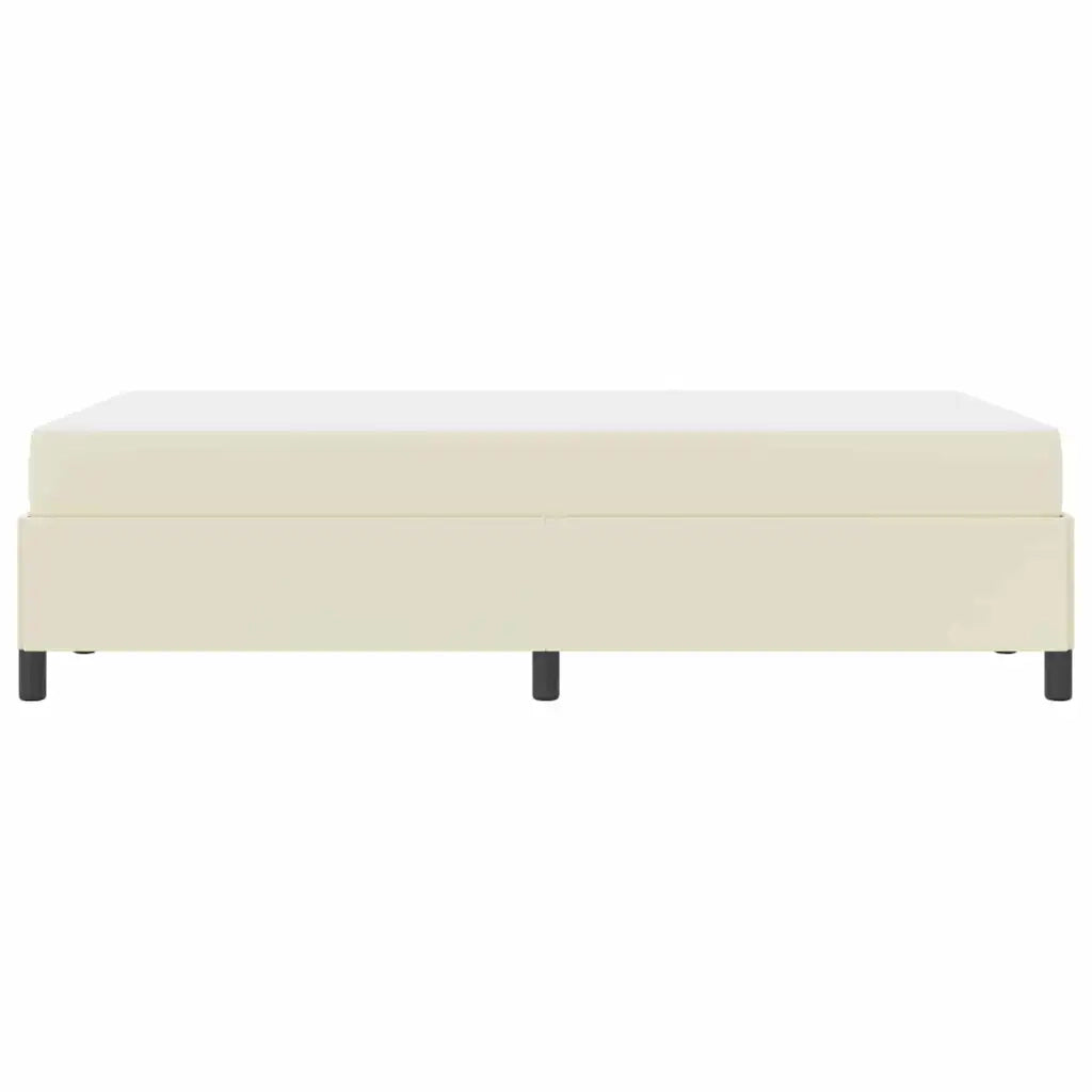 Struttura del letto con materasso-Giroletto Crema 120 x 200 cm Tessuto 291838