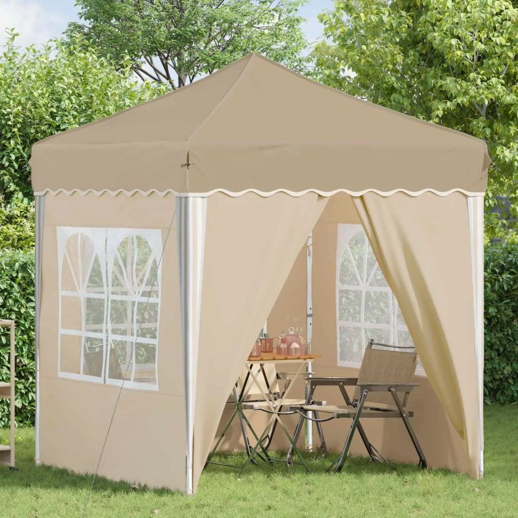 Tenda per feste a pop-up-Gazebo Crema 195 x 195 x 245 cm 550117