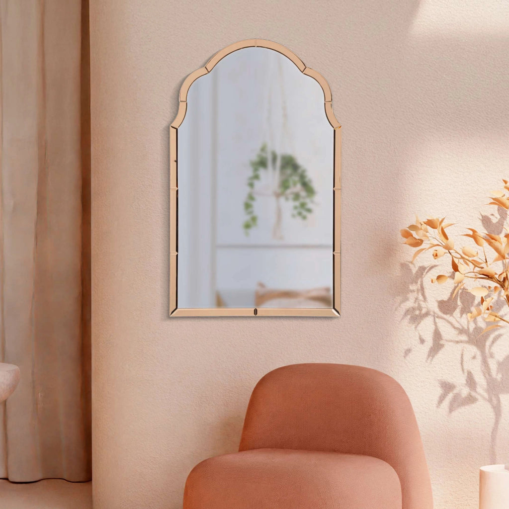 Gamera, Specchio Cornice Sagomata, 62x100h cm Rosa