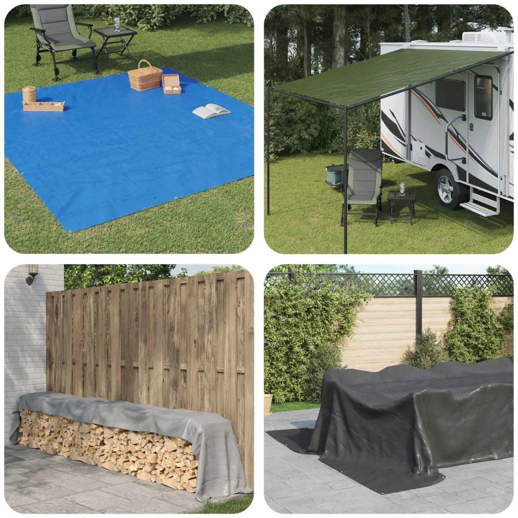 Telo con Occhielli Verde 4 x 4 m 260 gsm PE 42039372