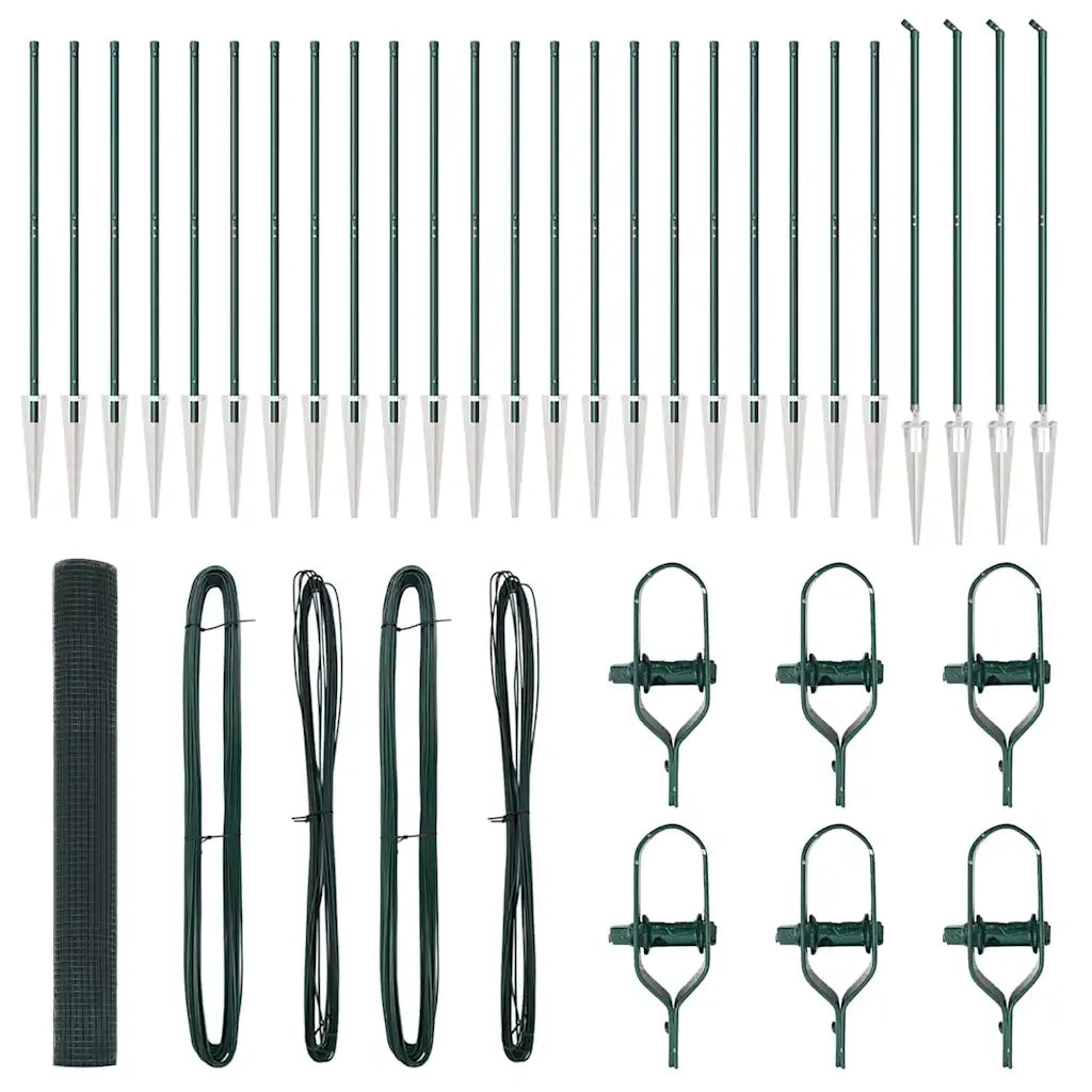 Palo della recinzione Verde 50 x 1,4 m (rete 12 x 12 mm)