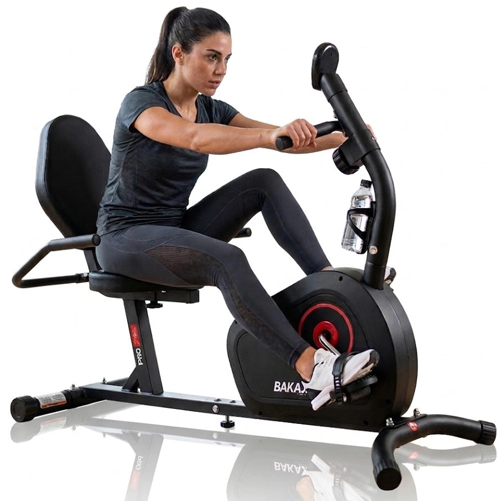 Cyclette da Seduta con 8 Livelli Potenza Bici Ergonomica per Allenamento Fitness