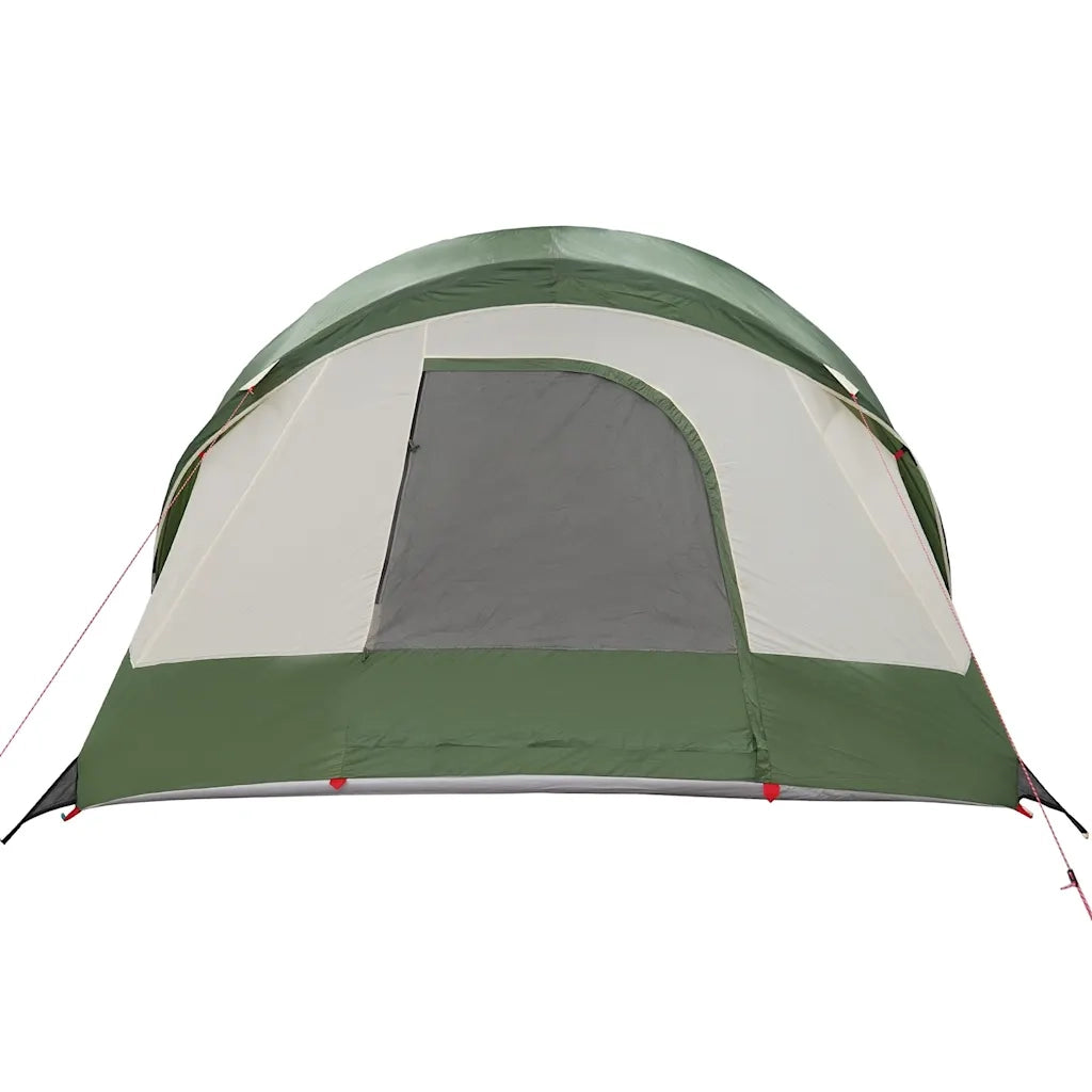 Tenda Familiare a Tunnel per 8 Persone-Tenda da campeggio Verde Impermeabile 236634