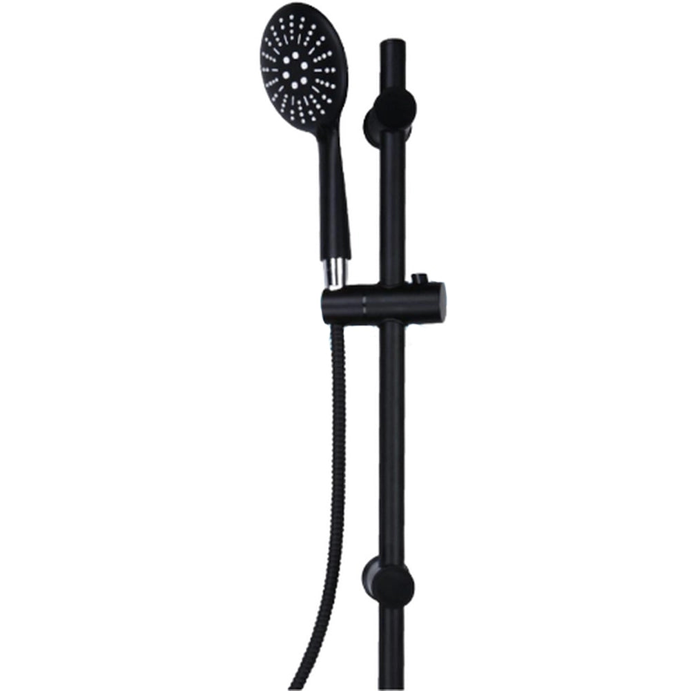 Asta Saliscendi da Bagno con Doccetta a 3 Funzioni Colore Nero con Tubo 150 cm