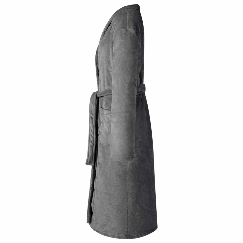 Accappatoio senza Cappuccio Grigio scuro xxxl Flanella 42017278
