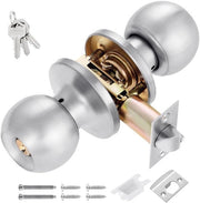 Pomello Esterno con Chiusura a Chiave - Chiusura di Sicurezza per Porta Esterna - Chiusura con Chiave - Set di Maniglie - Blocco di Sicurezza - Sicurezza Extra