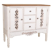 Credenza in legno bianco 100x40x86