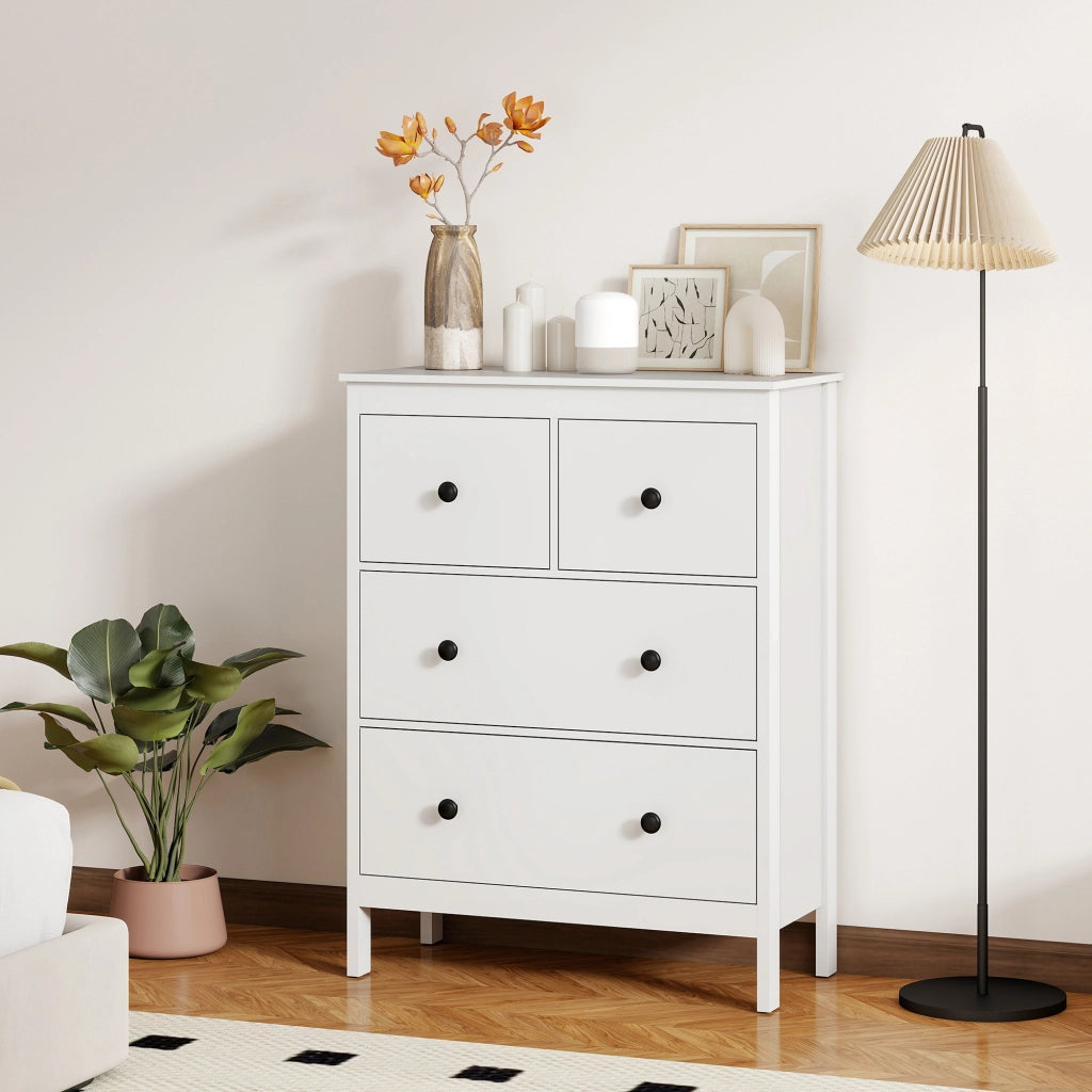 Cassettiera con 4 Cassetti ¨C Minimal ¨C Bianco
