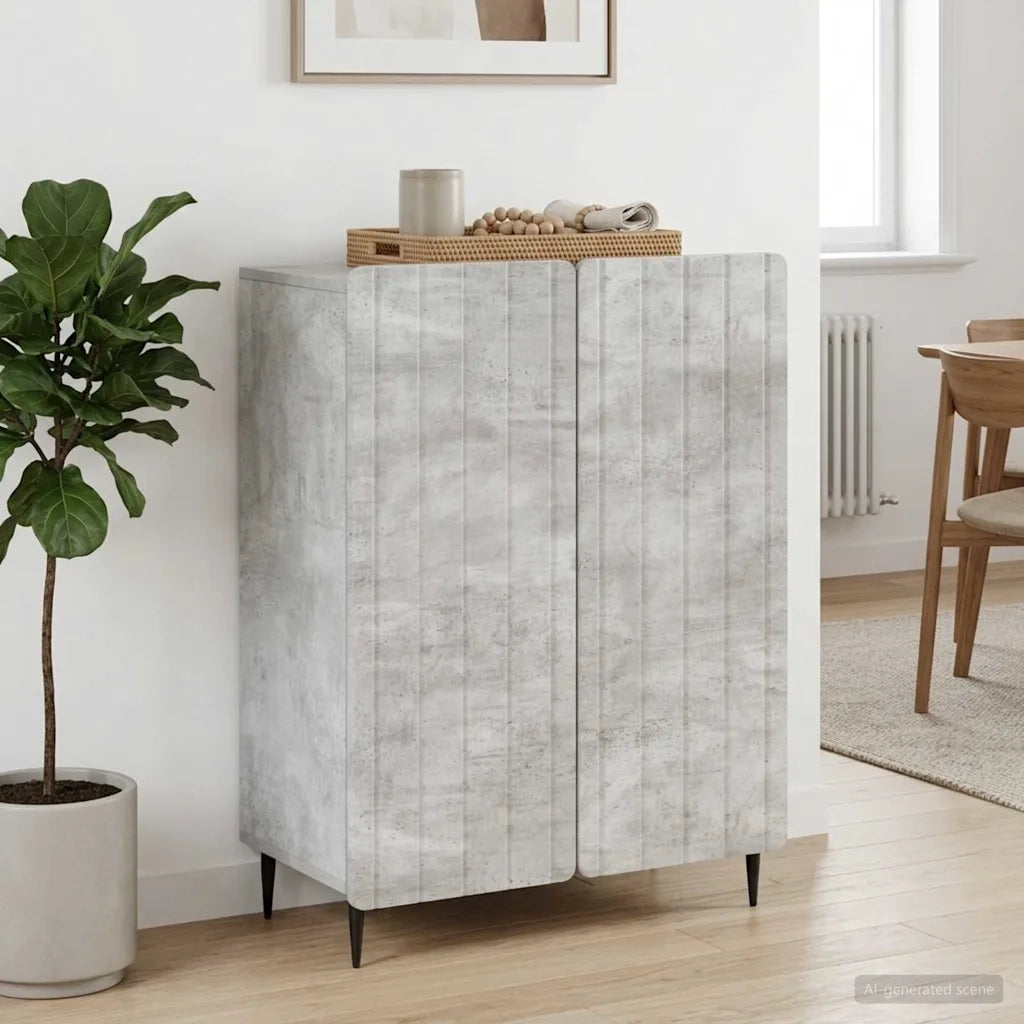 Credenza Grigio Cemento 66 x 34,5 x 92 cm Legno ingegnerizzato 894358