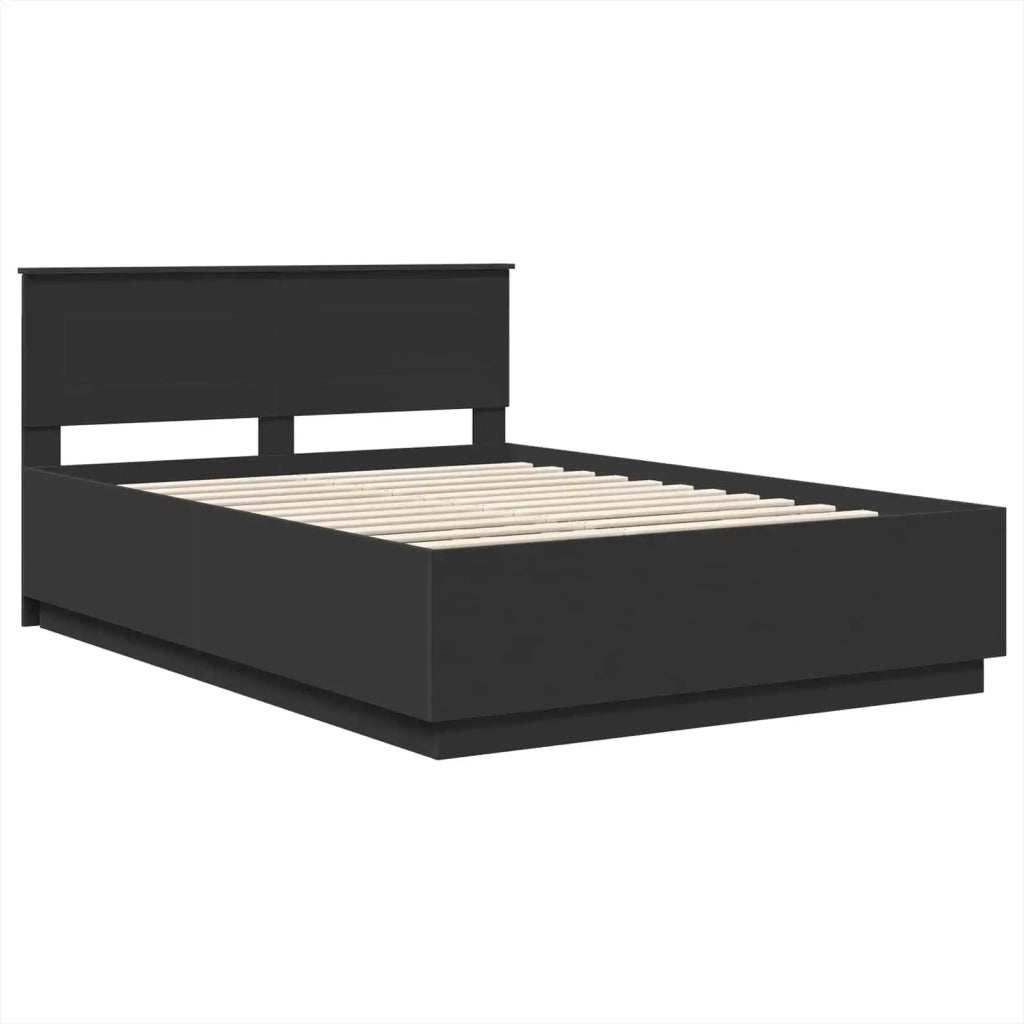 Struttura del letto Nero 150 x 200 cm Legno multistrato 3408062