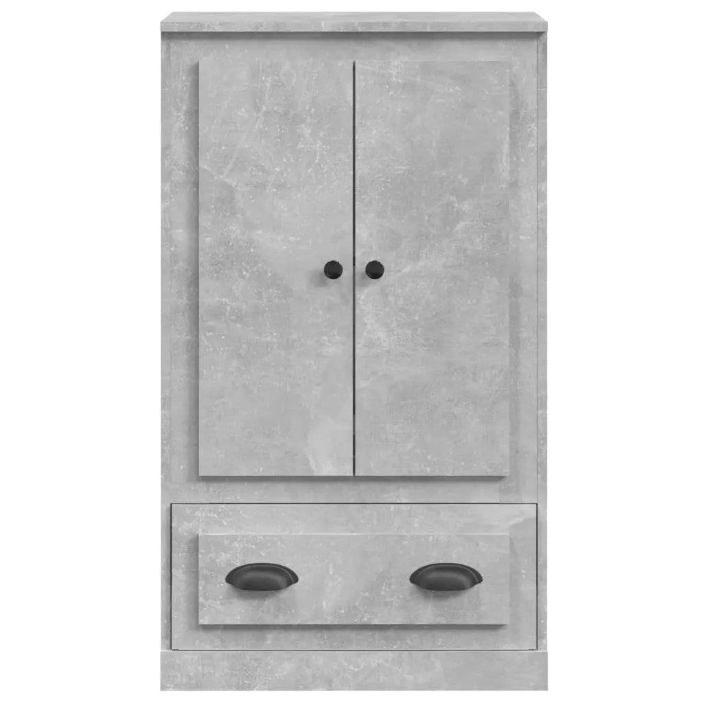 Credenza-Buffet-Armadio da cucina Grigio Cemento 60x35,5x103,5 cm in Legno Multistrato 835853