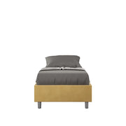 Letto Singolo Sommier 80x210 cm Senza Rete Azelia Ocra