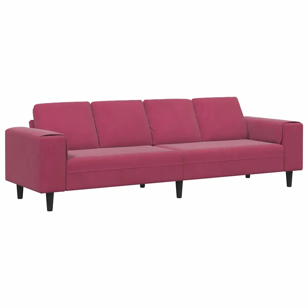 Divano per Soggiorno Rosso Vino 250 x 77 x 76 cm 3335095