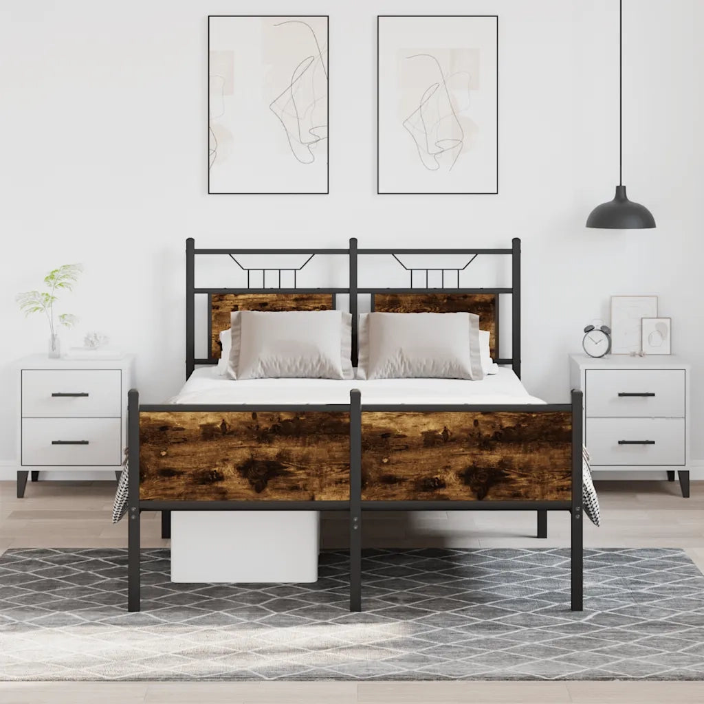 Giroletto senza Materasso Rovere Fumo 120x190 cm in Truciolato 4106923