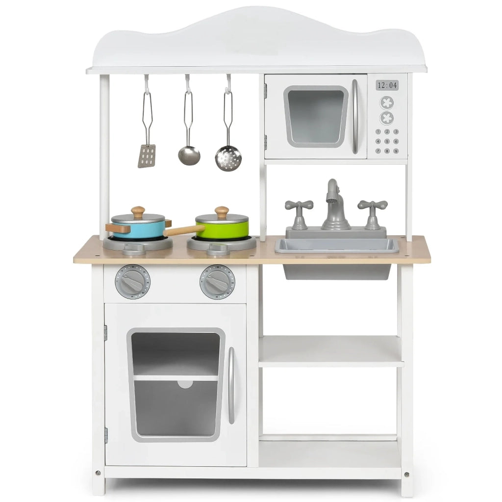Cucina giocattolo per giochi di ruolo 60 x 29,5 x 83 cm gioco educativo atmosfera accogliente in MDF bianco 20_0019194