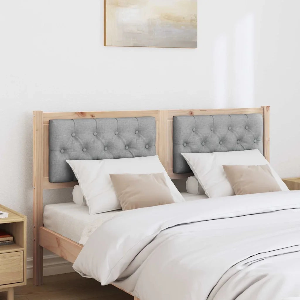 Testiera-Testata-Testiera Decorativa Marrone e grigio chiaro 150 cm Legno di pino massello