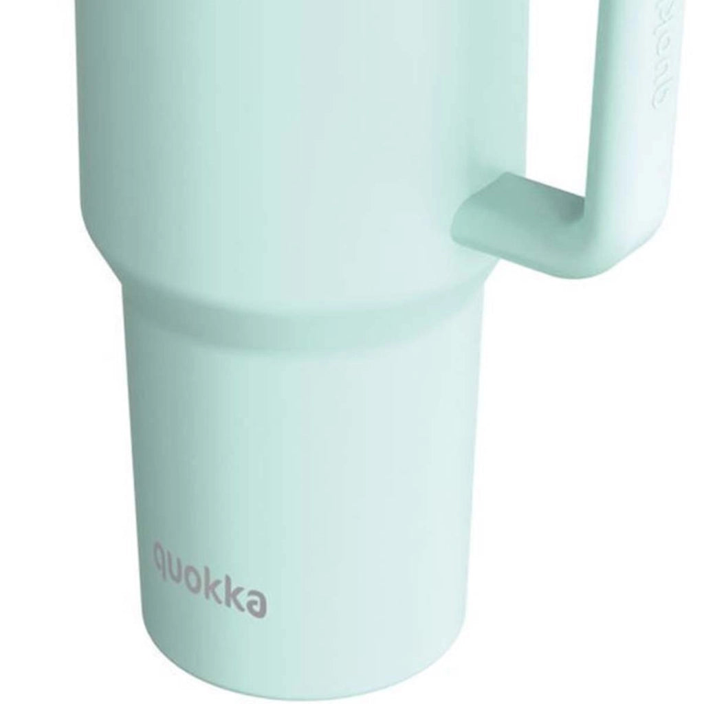 Bicchiere Termico 950 ml con Cannuccia e Manico Ergonomico Turchese Quokka
