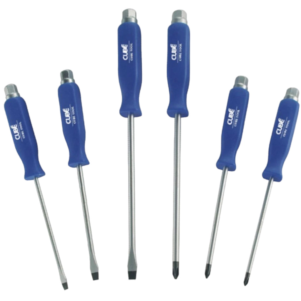 Set di 6 cacciaviti a impulsi 5-150 mm Cromo-Vanadio