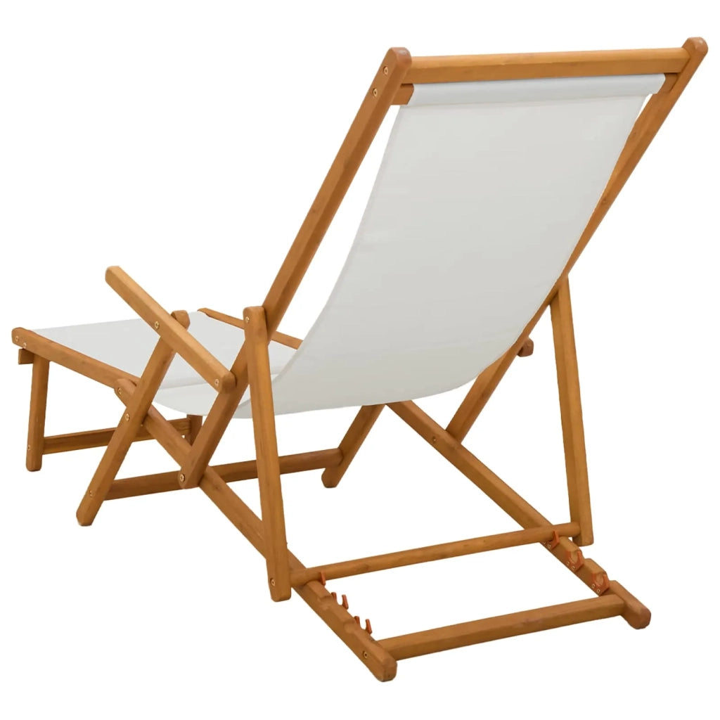 Lettino prendisole pieghevole 2 pcs 3 Posizione Crema 3407822