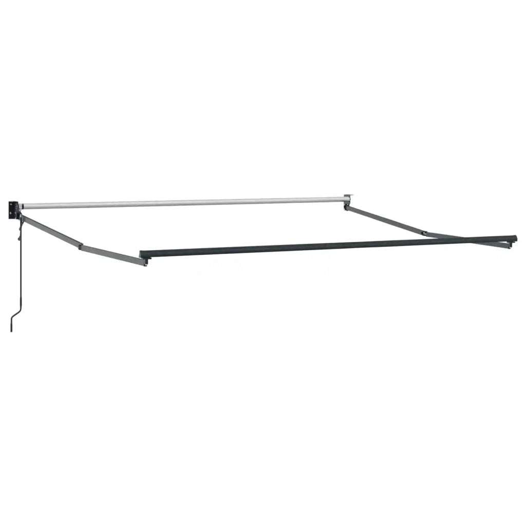 Tenda da Sole | Tenda Retrattile Nero 350 x 250 cm Poliestere e Alluminio