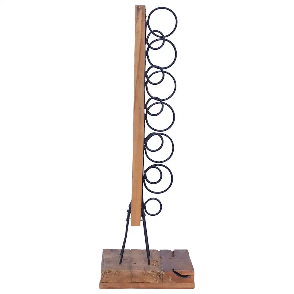 Cantinetta per 6 Bottiglie 35x35x100 cm in Legno di Teak 288809