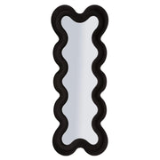 Specchio Da Muro Monica Nero cm 58x4x160 (misura Specchio cm 39x124)