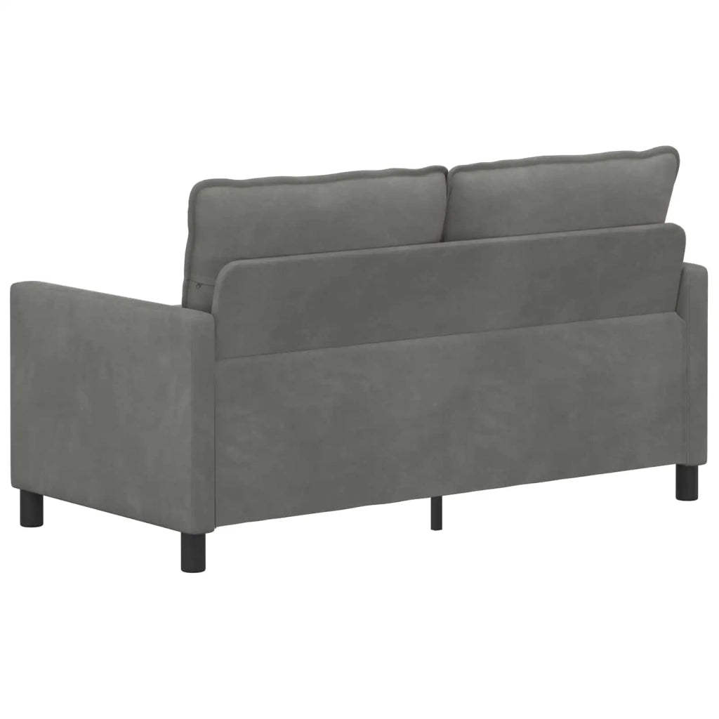Divano | Divano da soggiorno | Sofa Grigio scuro 156 x 81 x 87,5 cm Velluto