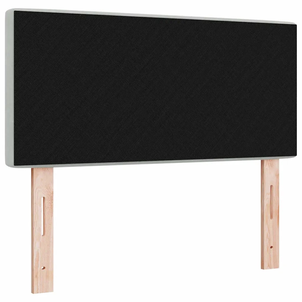 Testiera | Testata LED con strisce LED Grigio chiaro 90 cm Velluto